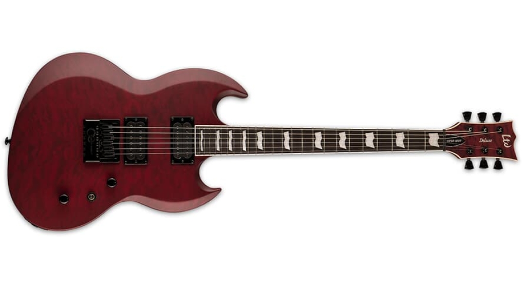 LTD VIPER-1000 EVERTUNE STBCS SEE THRU BLACK CHERRY